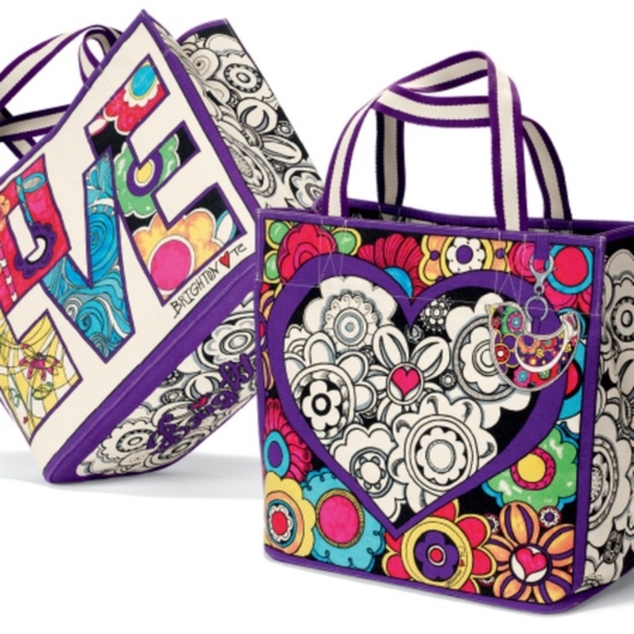 Brighton Handbags - Brighton Love Groove Large Canvas Bag